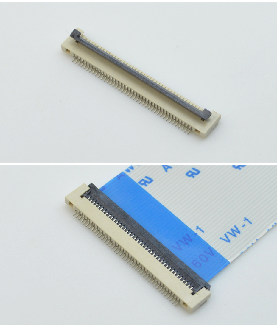 工廠銷售FPC/FFC軟排線連接器0.5-18P 0.5間距 H1.5厚 翻蓋式下接,香蕉网址在线观看