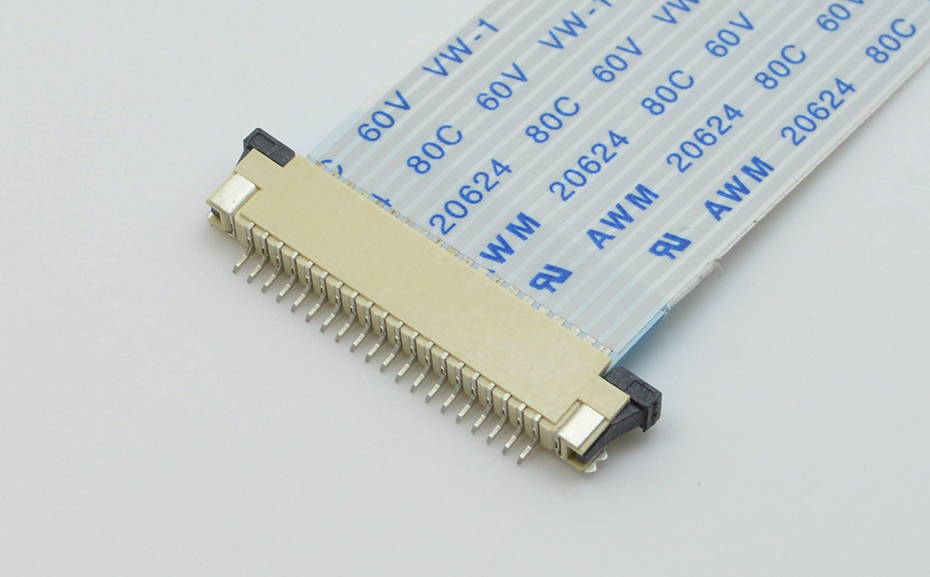 FPC/FFC連接器 0.5MM間距前插後翻 軟排線座翻蓋上接50P,香蕉网址在线观看