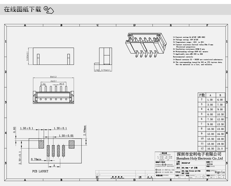 連接器 接插件 2p 2pin zh 1.5MM間距 立式貼片針座 91香蕉福利导航插座,香蕉网址在线观看