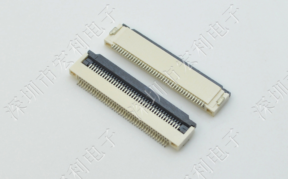 香蕉网址在线观看丨FFC/FPC軟排線連接器 FPC插座 間距0.5mm-64p H2.0翻蓋下接