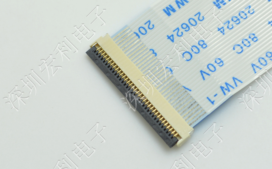 大香蕉国产在线视频 軟排線扁平電纜插座 間距0.5mm 40P H1.0後鎖式臥貼片
