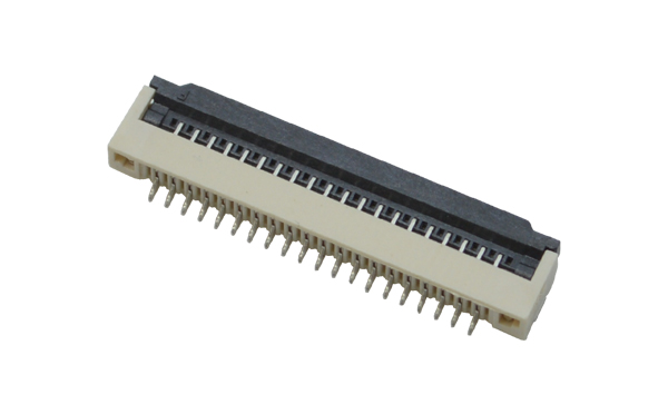 FPC插座FFC連接器 軟排線插座1.0間距H2.0 4-30P臥貼翻蓋式掀蓋式,香蕉网址在线观看